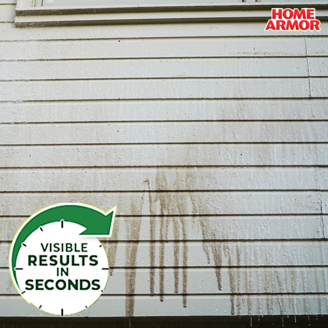 Home Armor Outdoor Cleaner on concrete surface for a cleaner look