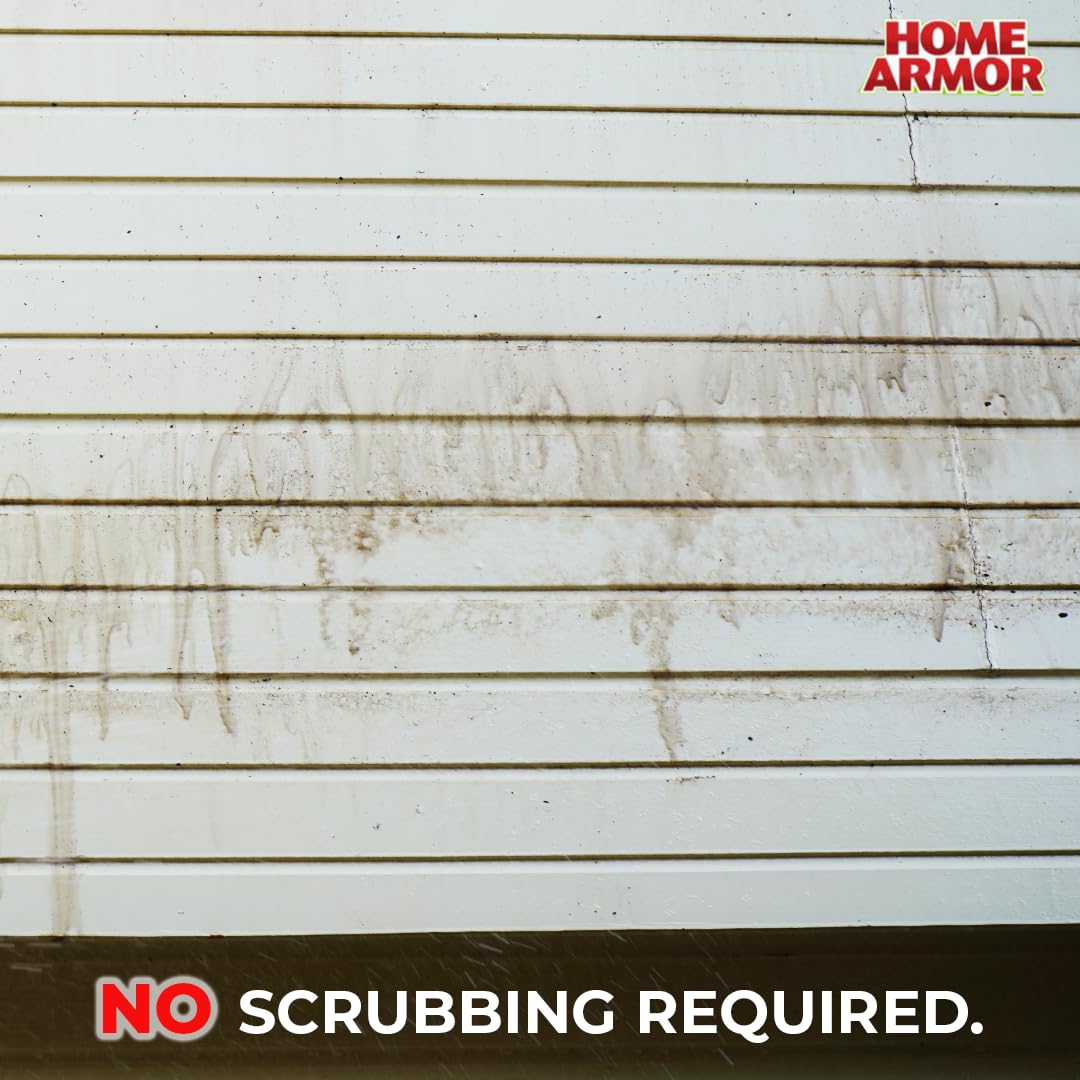 Vinyl siding refreshed with Home Armor Outdoor Cleaner+ without harsh scrubbing