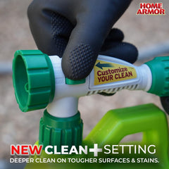Wood siding brightened by Home Armor Outdoor Cleaner+ after treatment
