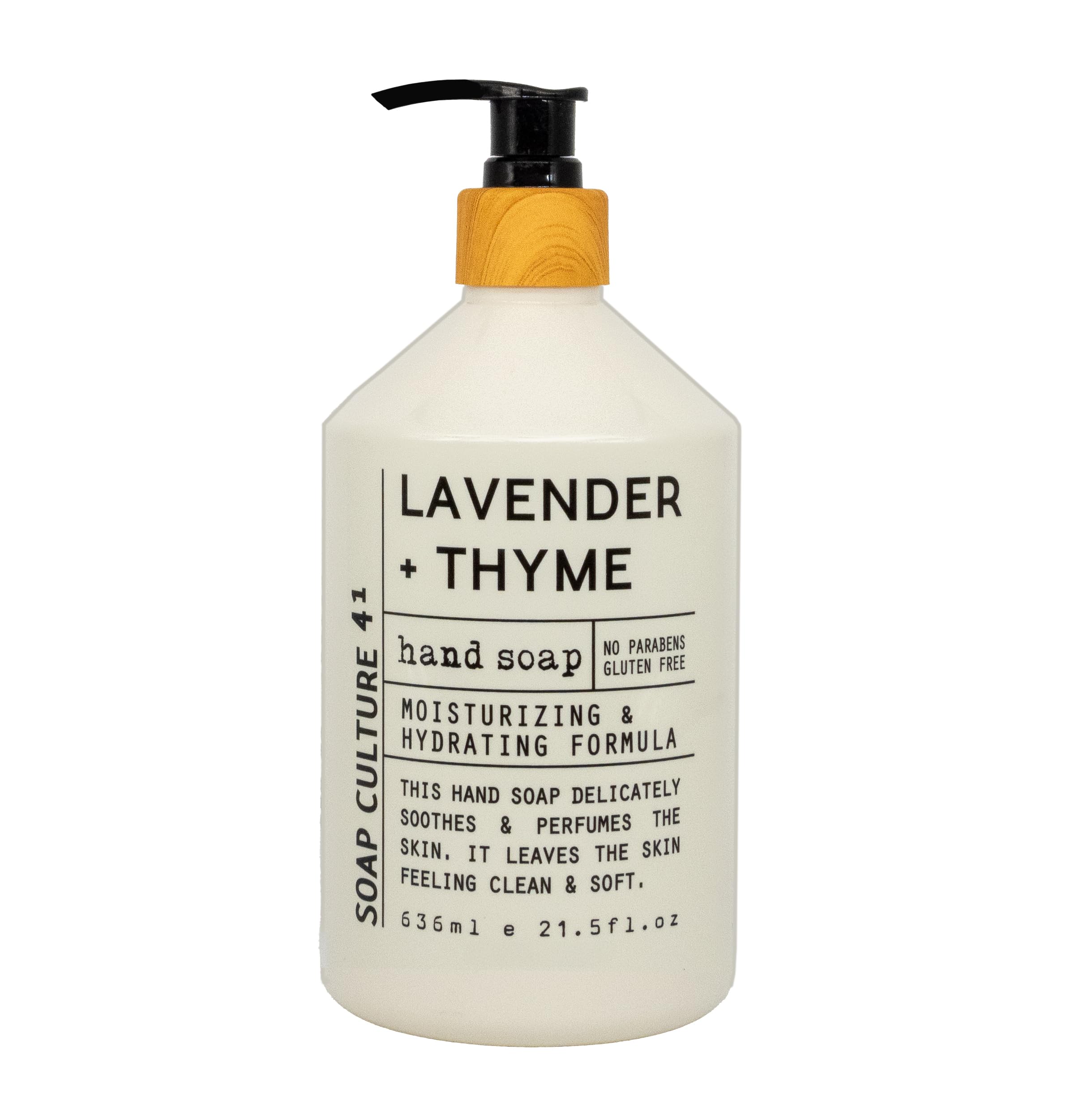 Home & Body Company Soap Culture Lavender Thyme bottle to calm daily hand washing moments