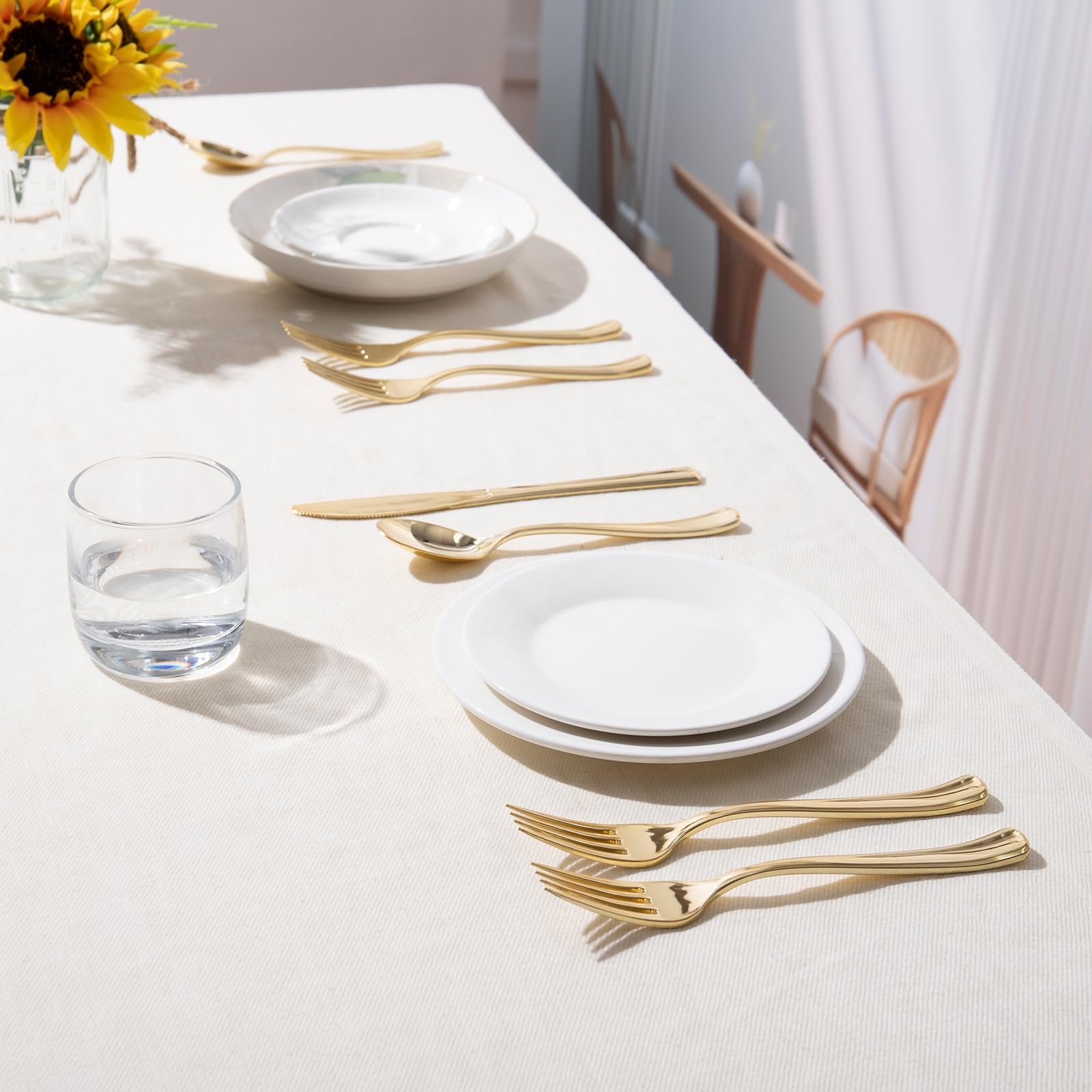 HOME BREEZE BPA-free disposable cutlery for safe events