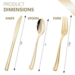 HOME BREEZE gold heavy-duty spoons ideal for elegant dining settings