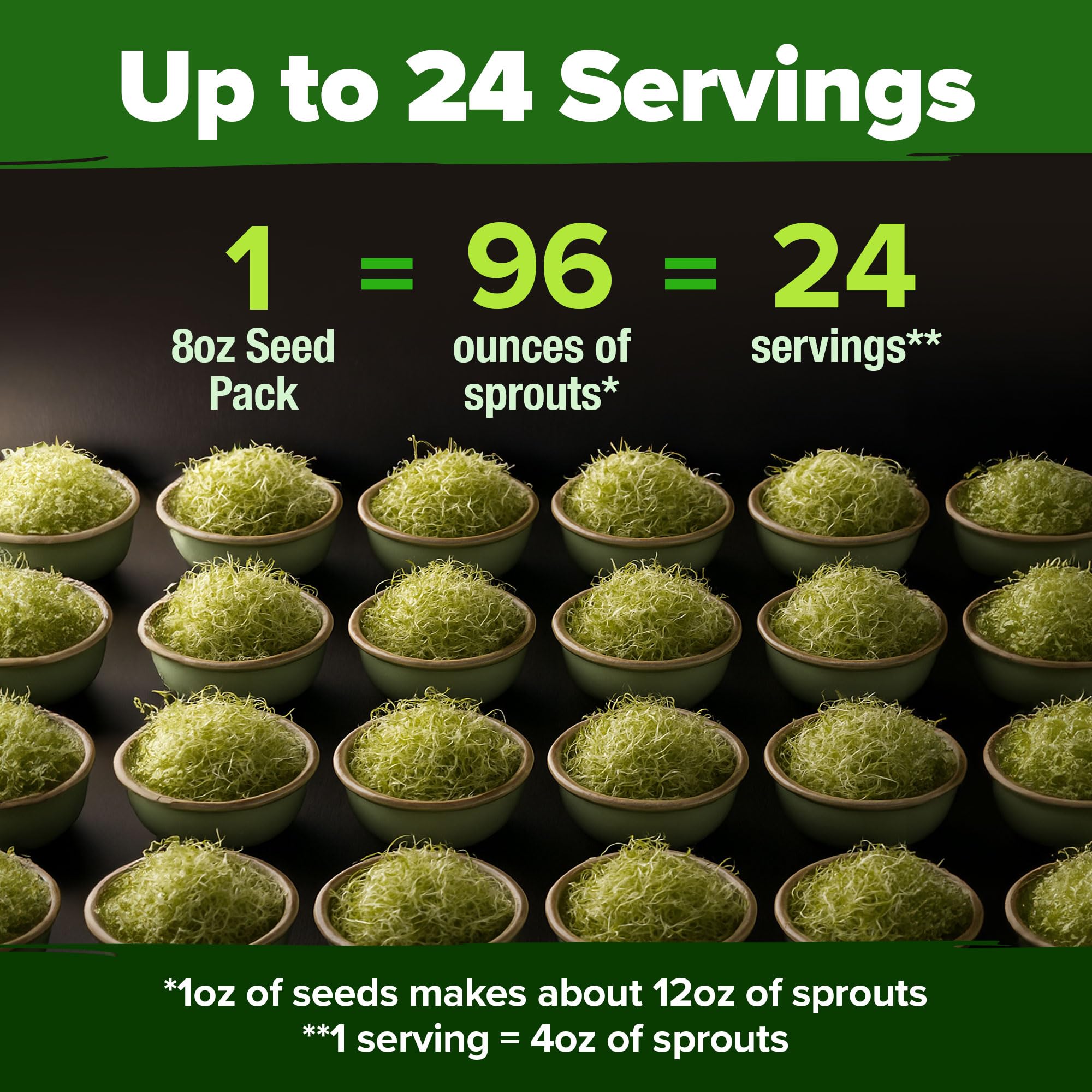 HOME GROWN heirloom alfalfa seeds highlighting purity and traditional gardening.