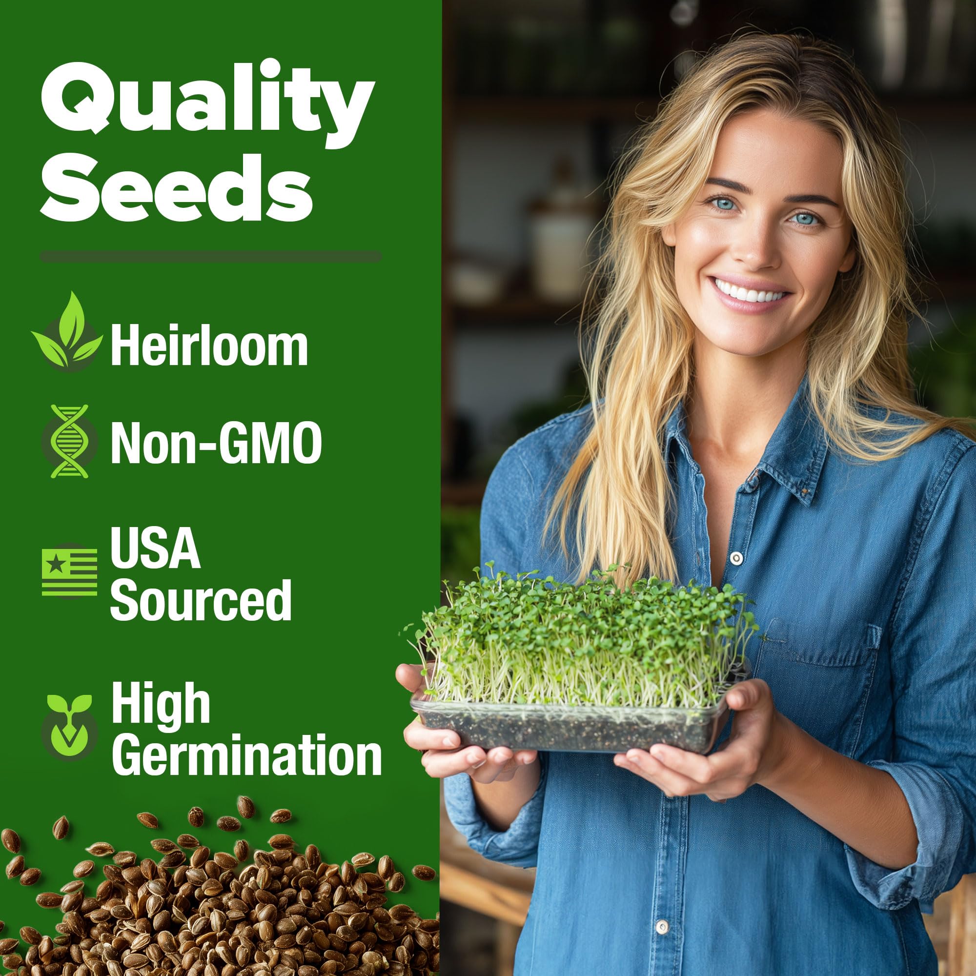 HOME GROWN broccoli seeds germination rate – reliable germination for sprouts