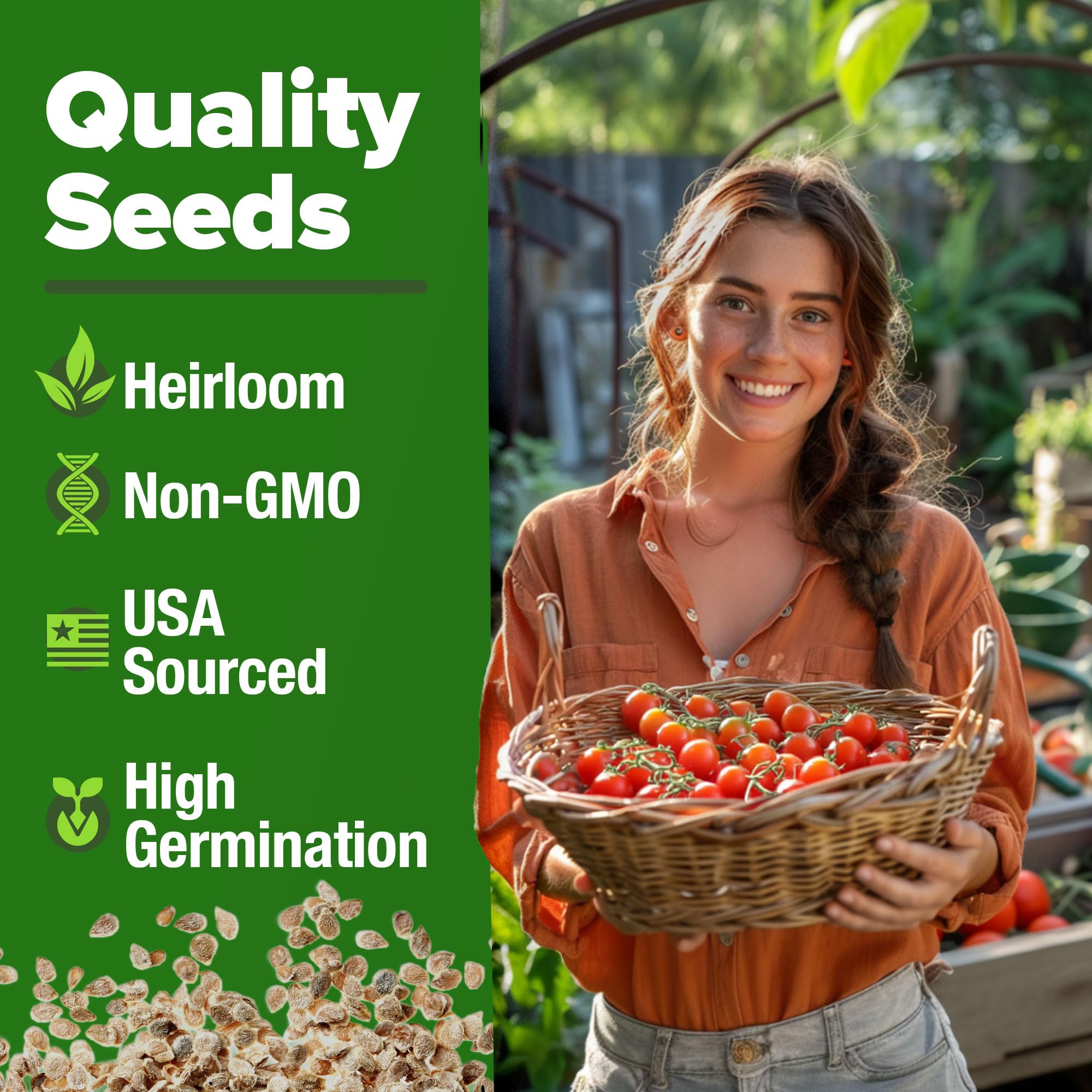 HOME GROWN germination rate illustration shows quick sprouting potential