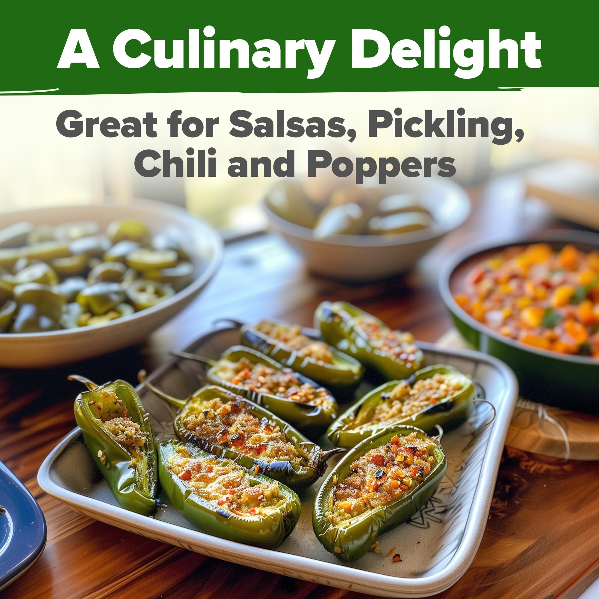 Home Grown jalapeno seeds ideal for salsa and pickling use