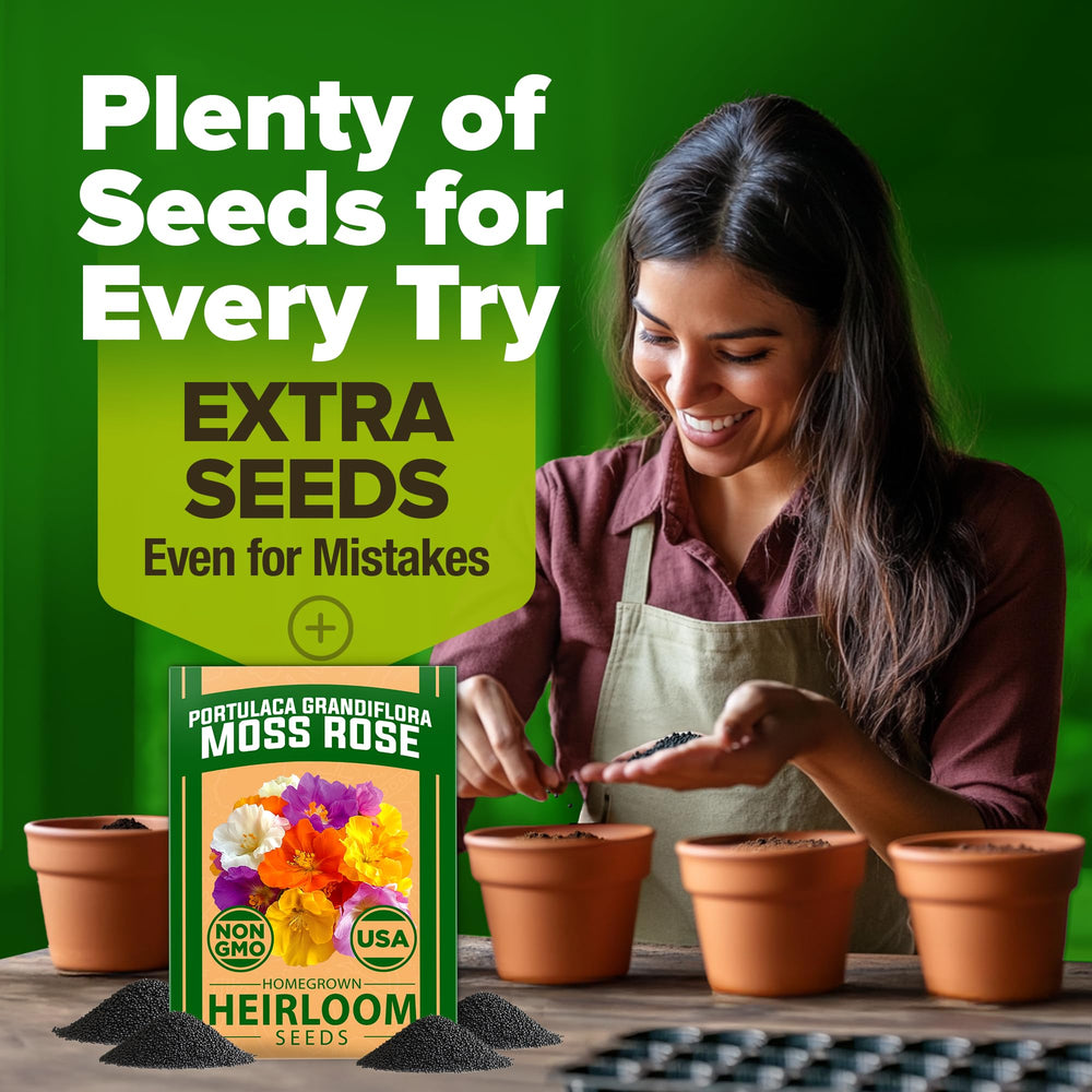 Home Grown Moss Rose bulk seeds offer great garden value