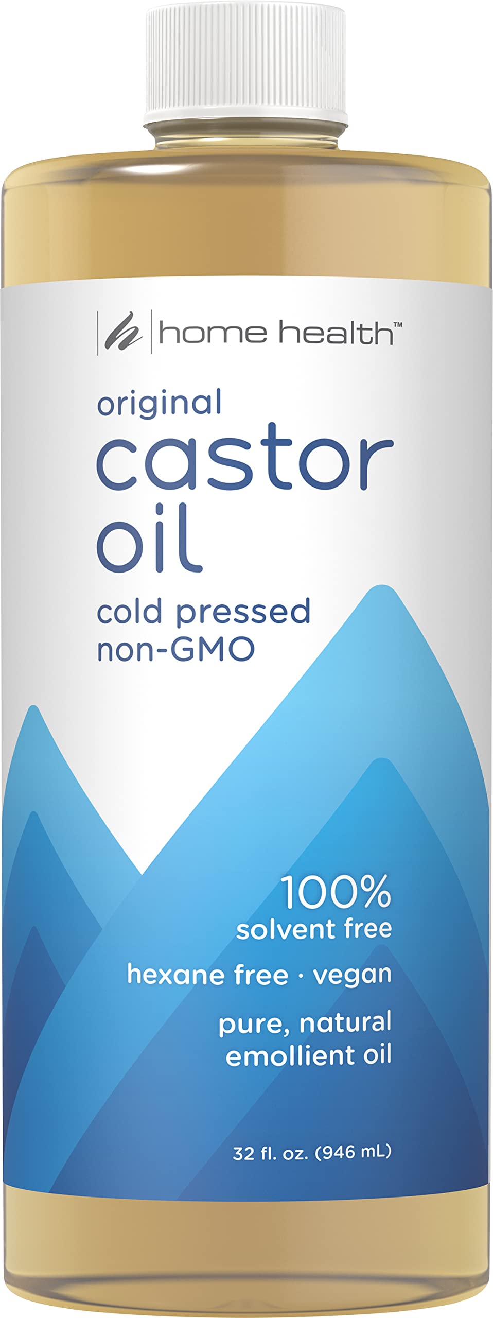 Home Health Original Castor Oil bottle for skin moisture and hair care
