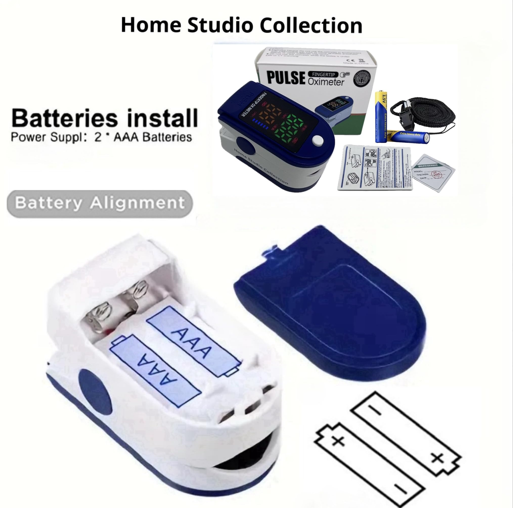 Home Studio Collection daily use compact oximeter