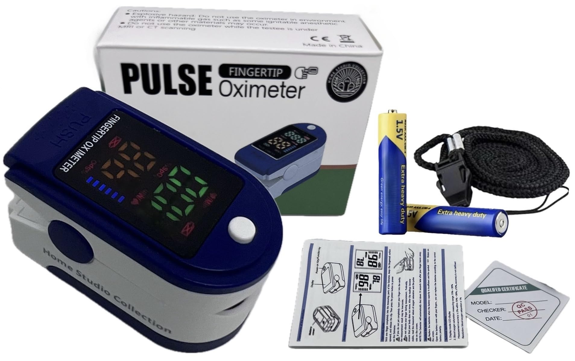 Home Studio Collection package includes batteries and manual
