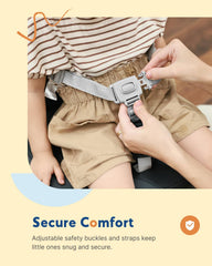 HOMEAL booster seat elevates kids four inches to table height