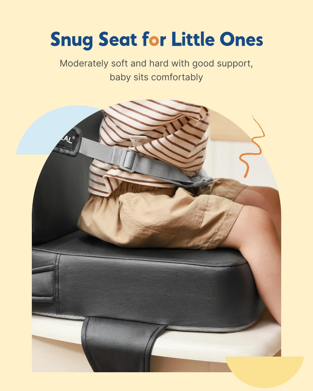 HOMEAL booster seat is travel-friendly with tool-free quick setup