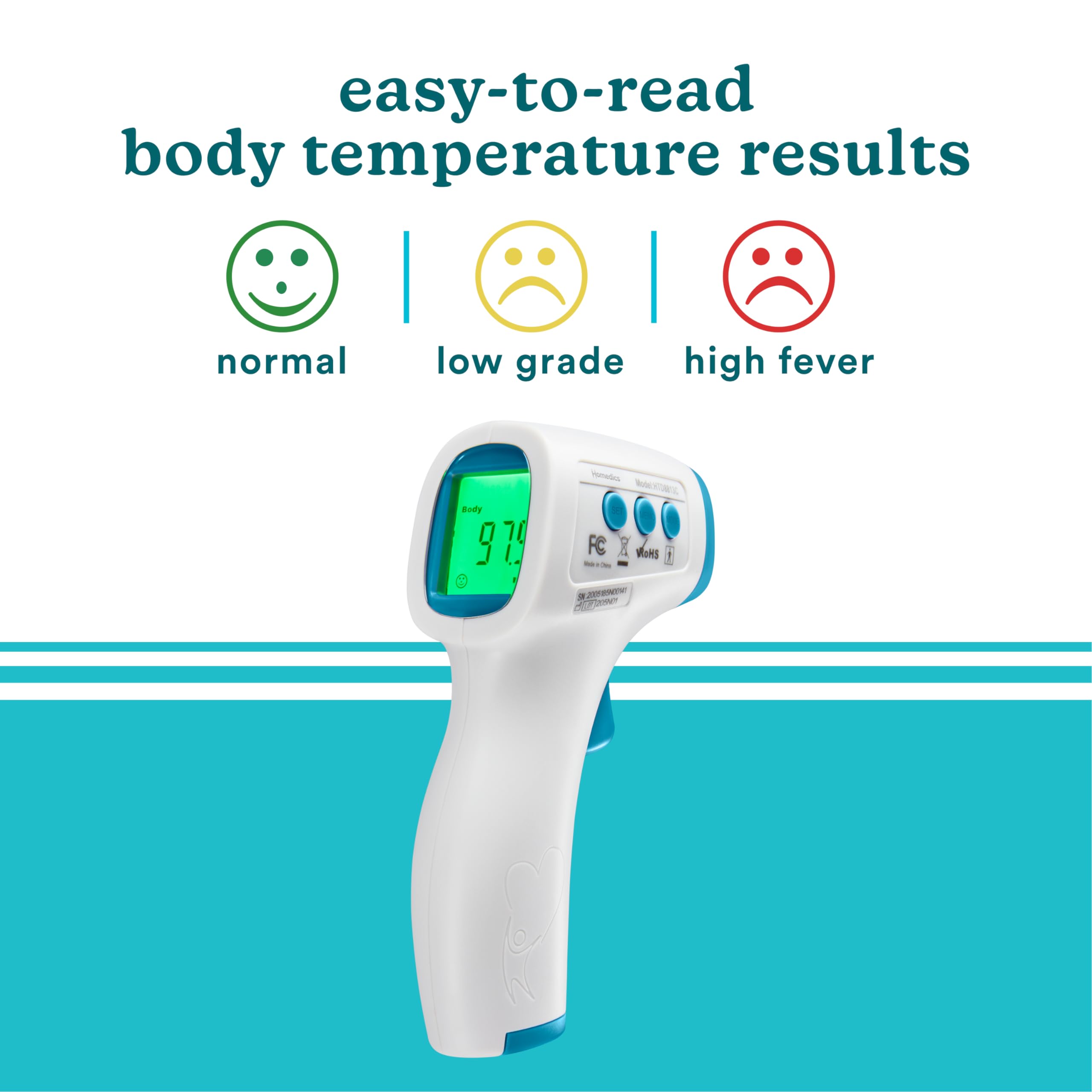 HoMedics device with auto-power-off and date stamp for easy daily use