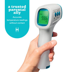 HoMedics thermometer showing clinically proven fast readings with infrared sensing