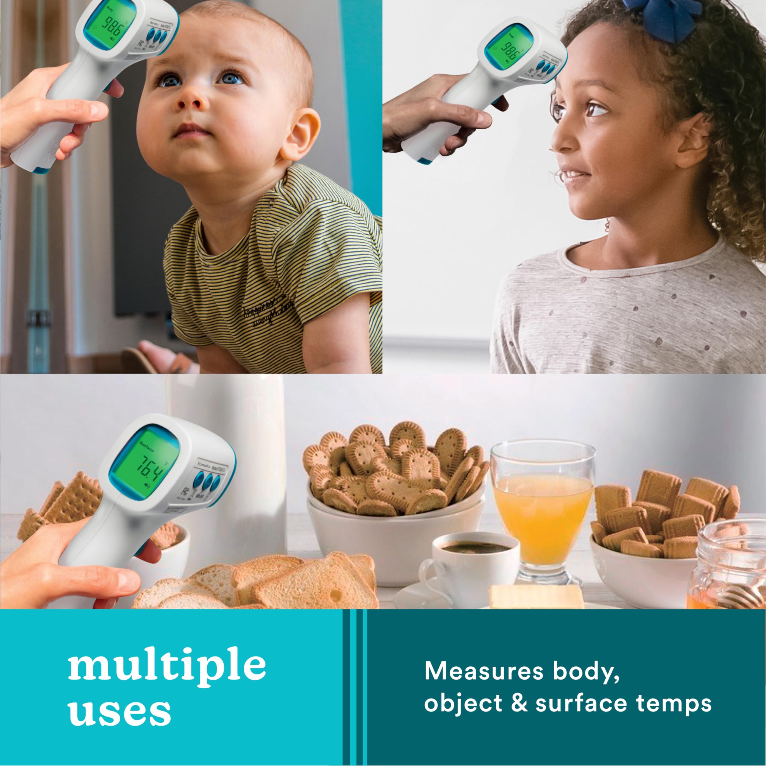 HoMedics memory stores up to 50 results for trend tracking
