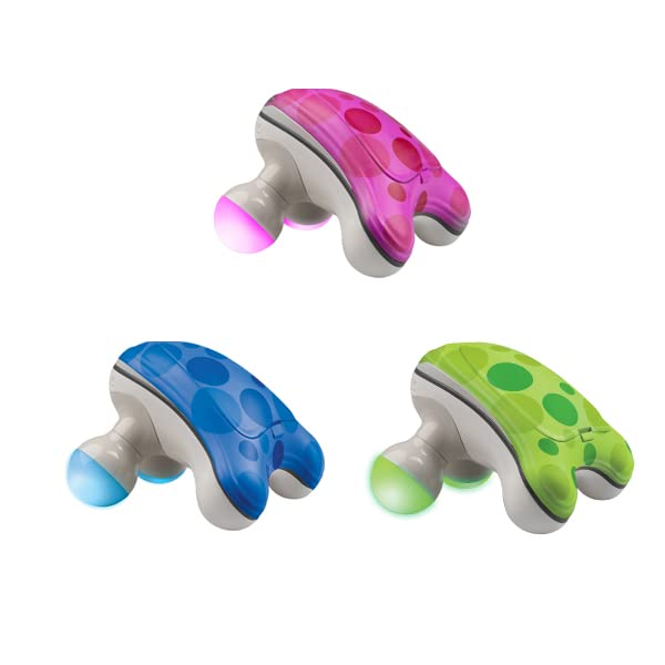 HoMedics Ribbit box contents including batteries and massager.