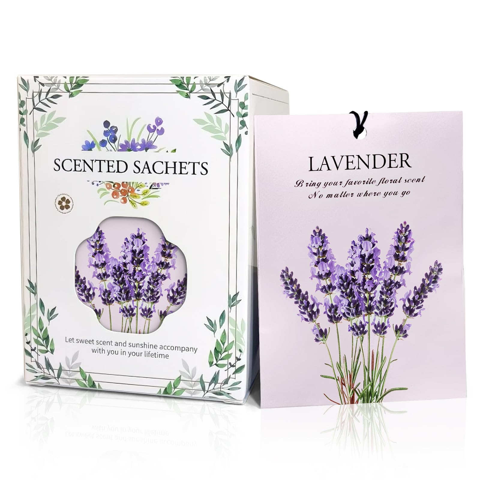 HOMELLAX lavender sachet in a drawer delivering lasting freshness.