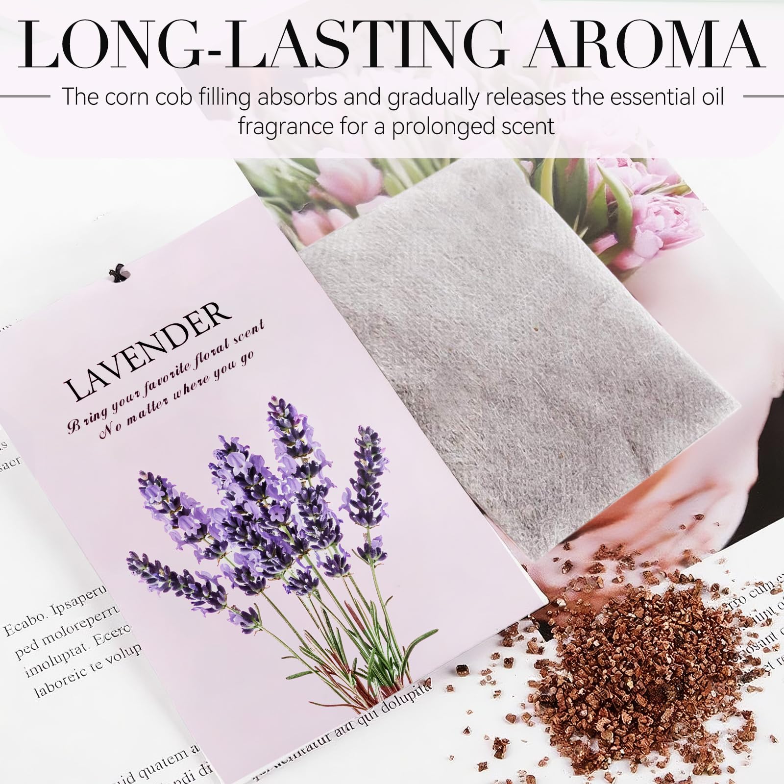 HOMELLAX lavender sachet in gym bag helps control odors.
