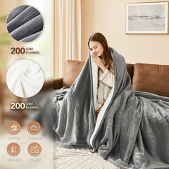 Homemate blanket with 8-hour auto-off for safe overnight use.