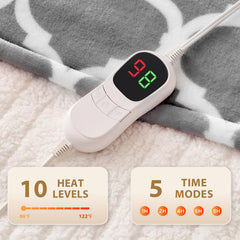 Homemate heated blanket control panel with 10 heat levels for precise comfort