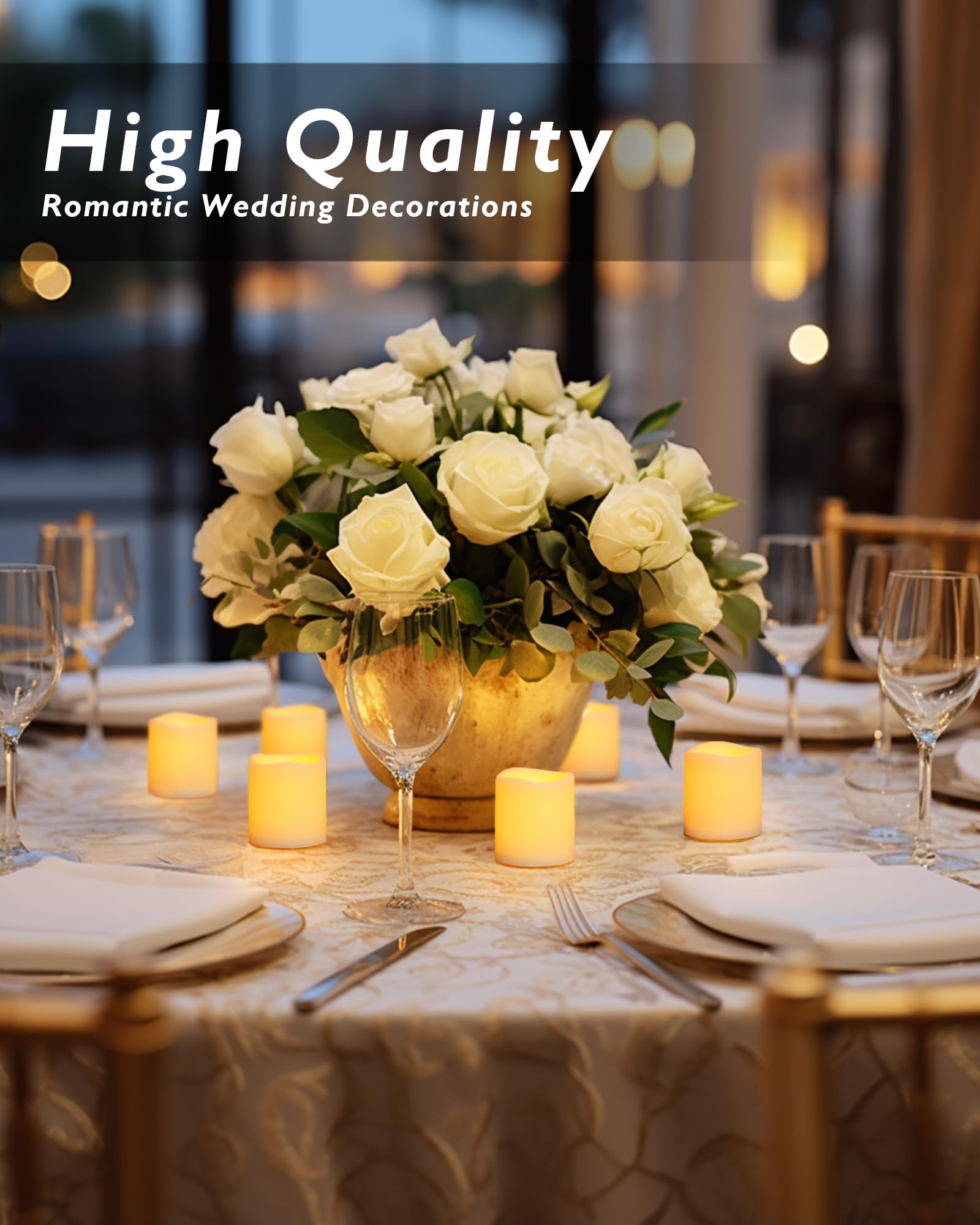 Homemory LED tealight battery candle is easy to replace and reuse.