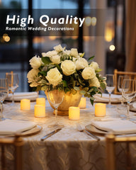 Homemory LED tealight battery candle is easy to replace and reuse.