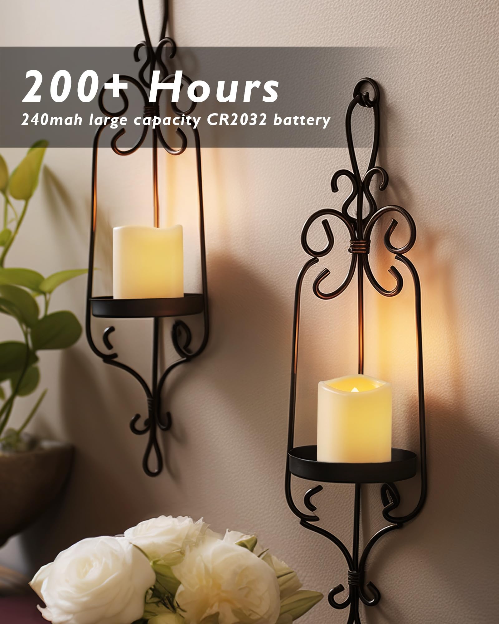 Homemory LED tealight with soft white glow for safe indoor use.