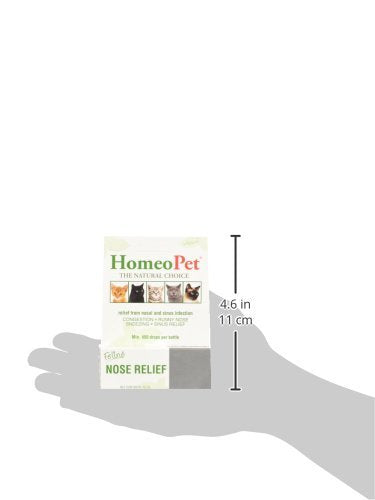 HomeoPet Feline Nose Relief dosing in water or meals for convenient use
