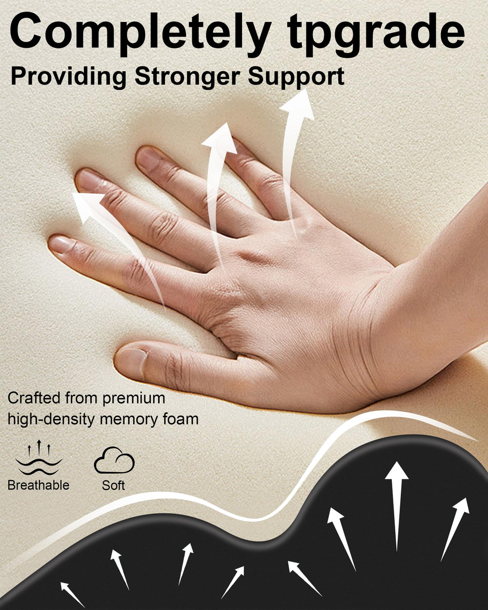 HomePac multi-position wedge pillow adapts from lounge to bed use.
