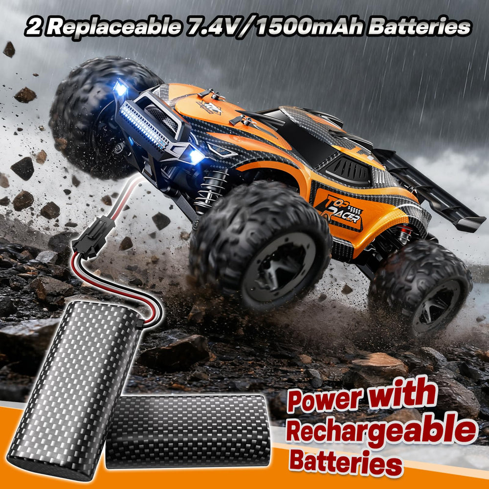 HOMETALL 1:18 RC car spare battery pack for extended sessions.