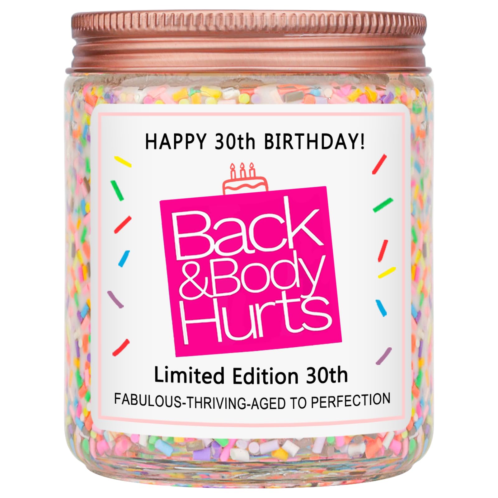 Homsolver 30th birthday candle packaging, ready for gifting and party decor.