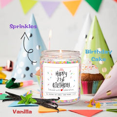 Homsolver vanilla birthday cake candle makes a thoughtful gift for her.