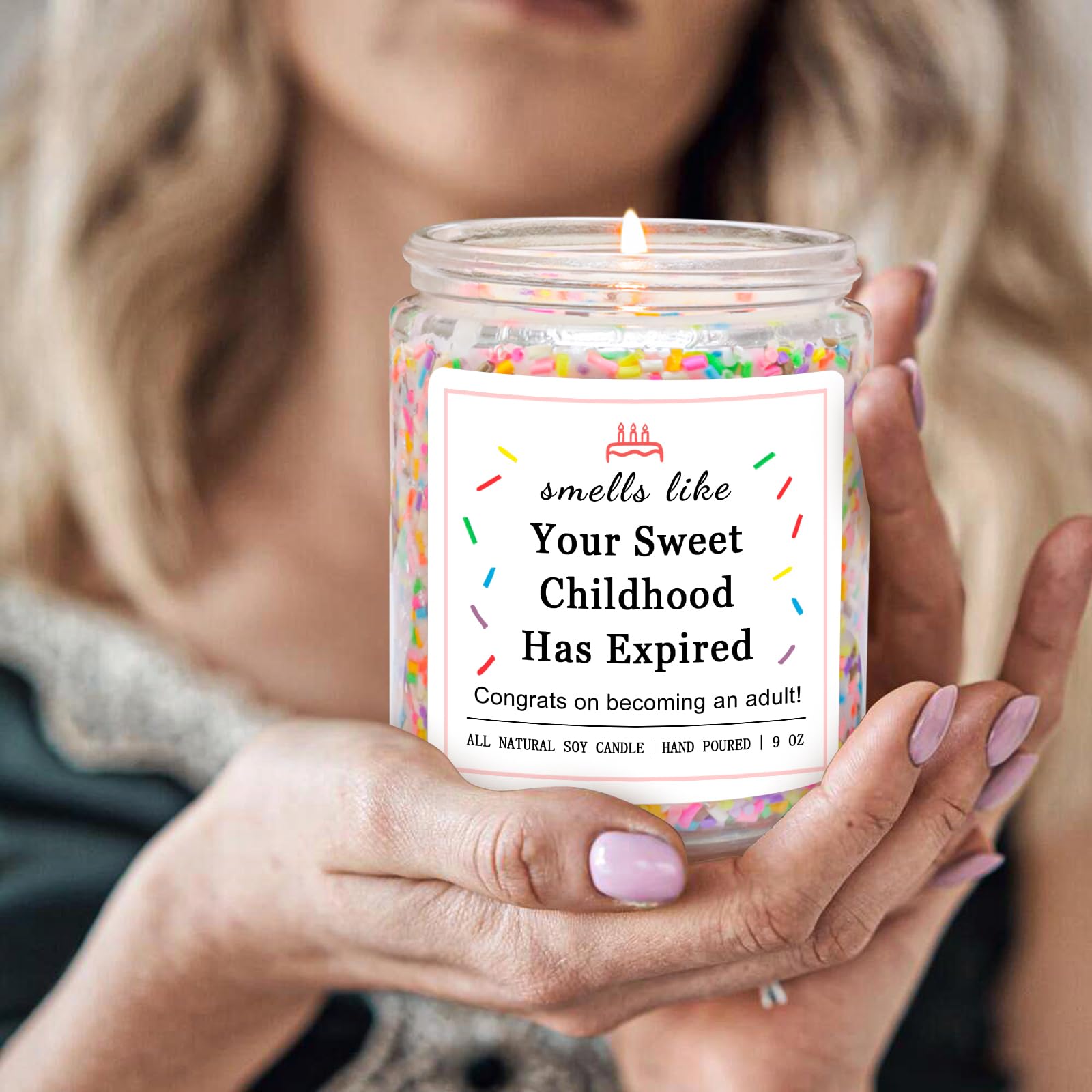 Clean-burning Homsolver candle with cotton core and minimal soot.