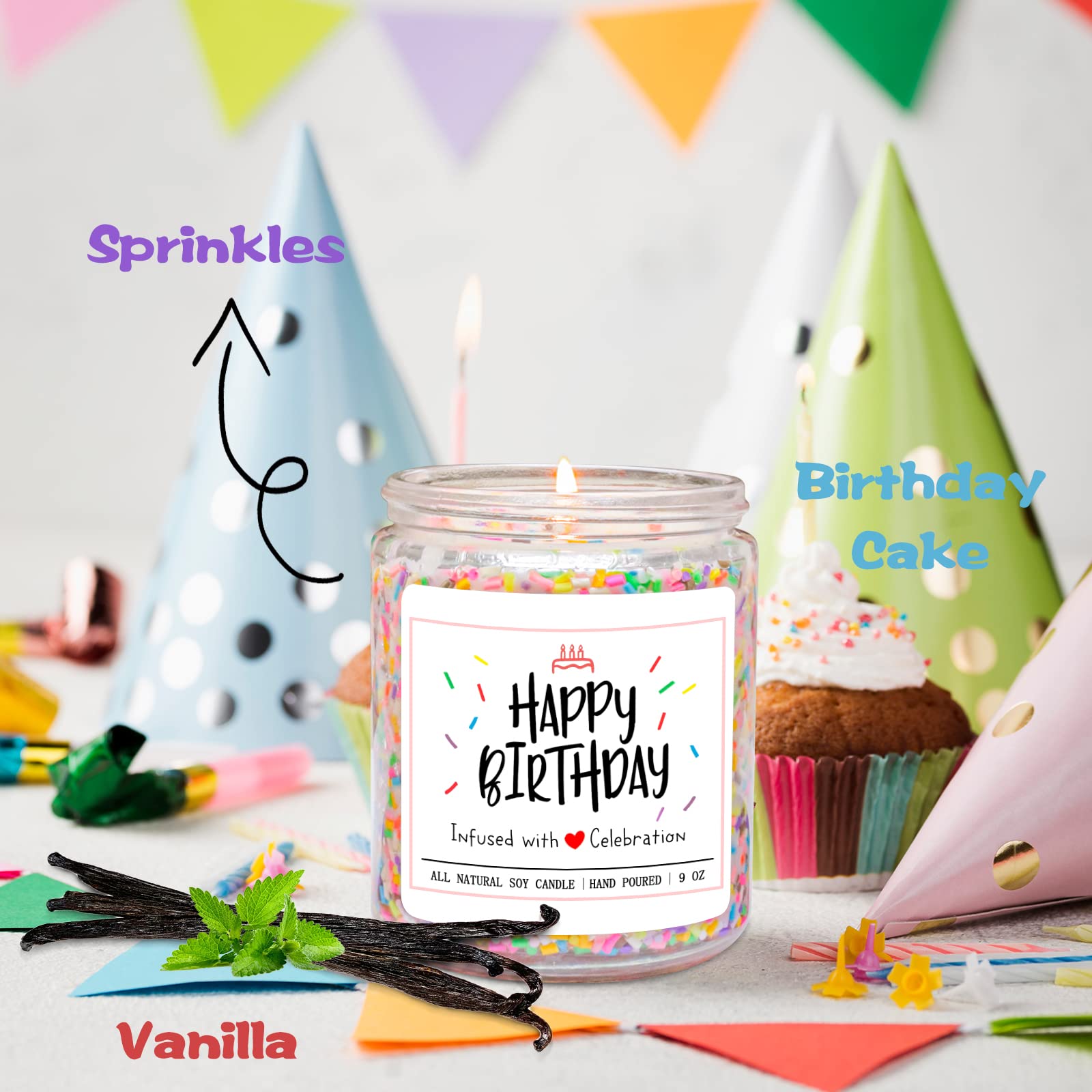 Homsolver 7oz candle delivers up to 50 hours of burn time.