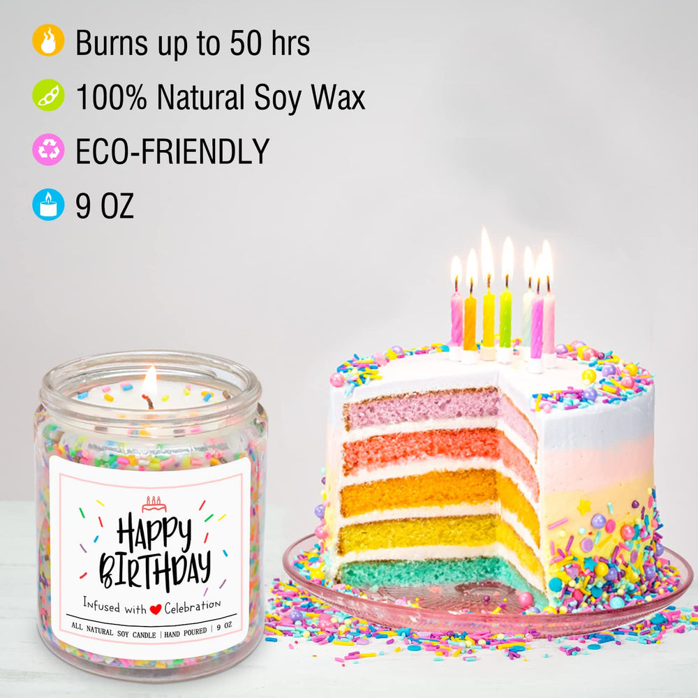 Homsolver vanilla birthday cake scent fills the room warmly.