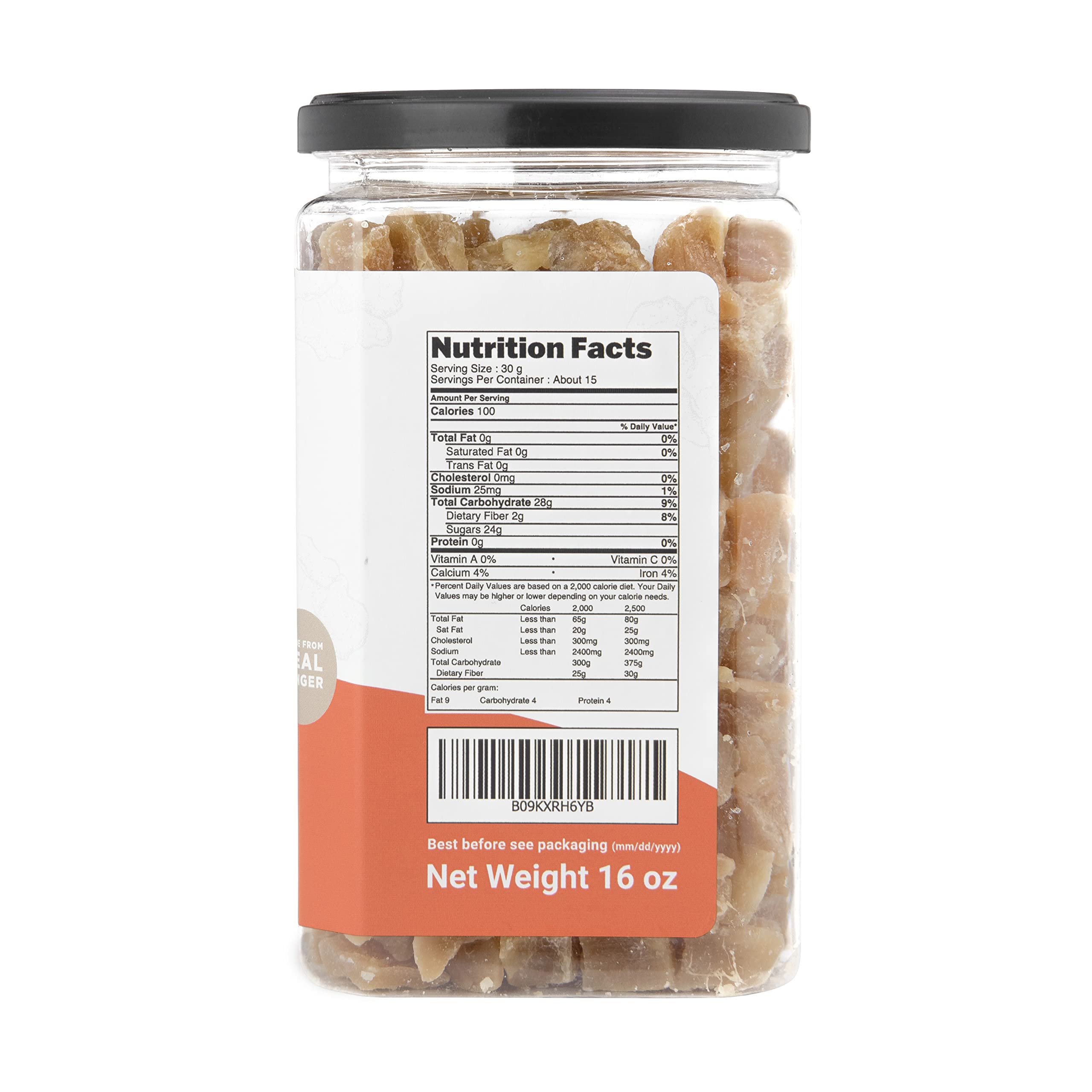 Homtiem ginger candied pieces in bowl ideal for snacking