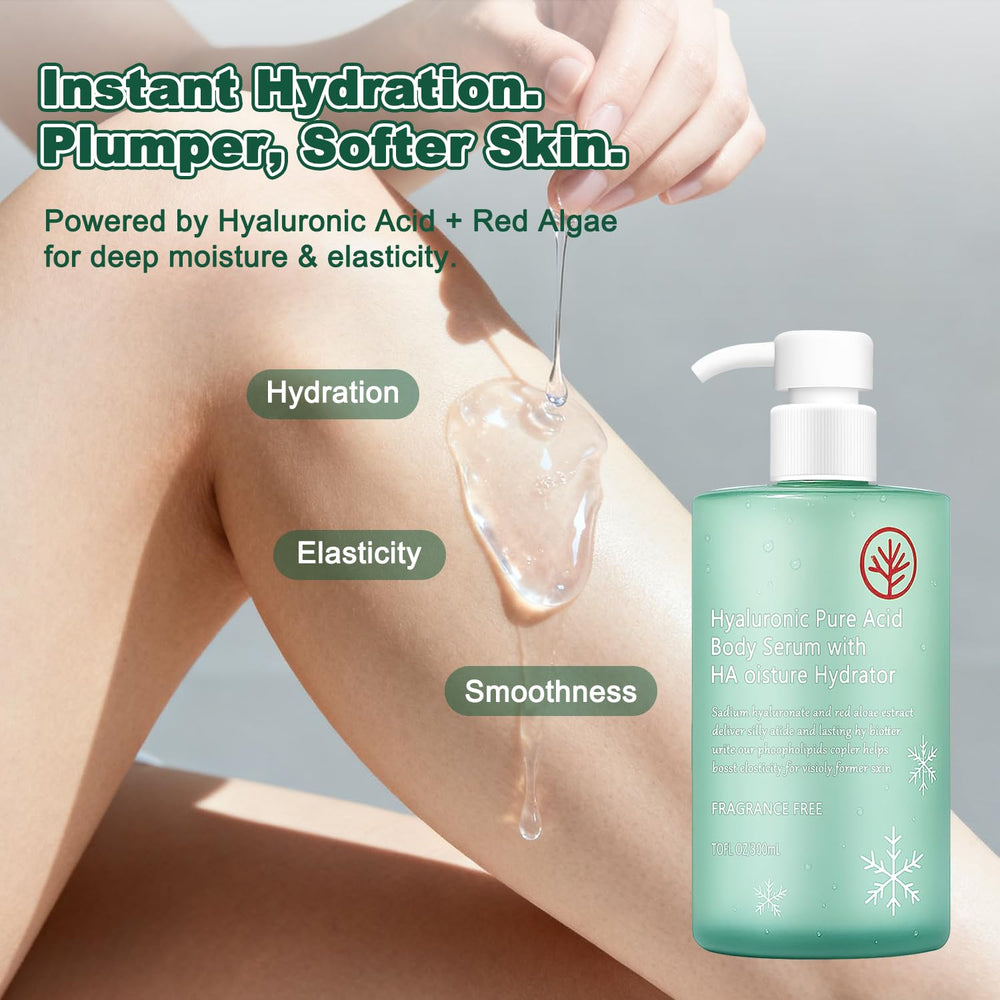 HONAVE HA Body Serum ingredients magnesium red algae tremella support hydration and elasticity.