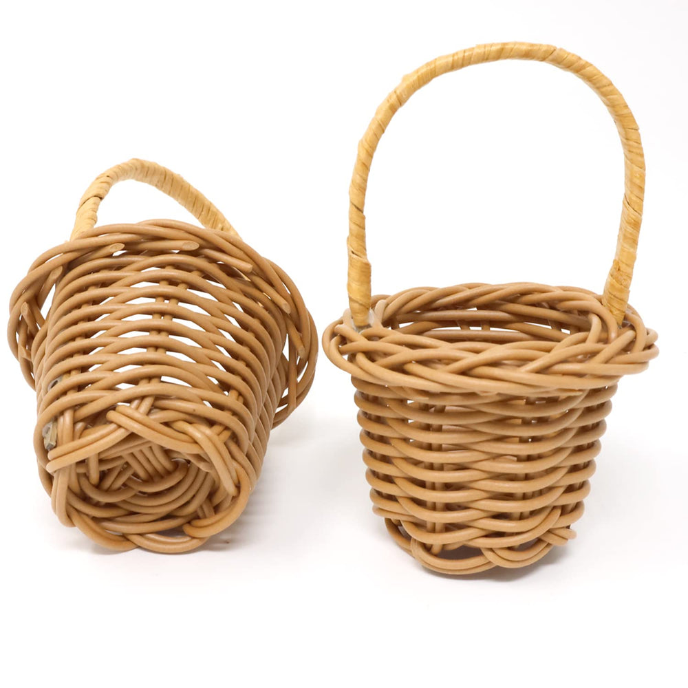 Honbay miniature woven basket tea party decor adds cute charm.