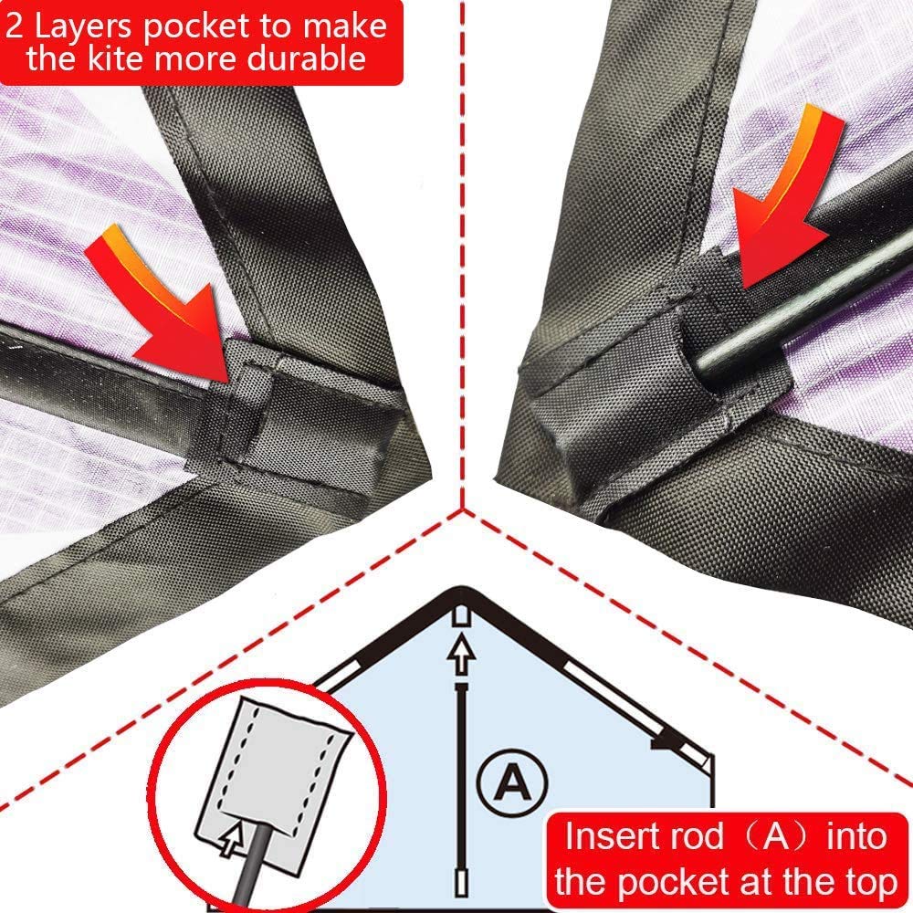 Honbo beginner-friendly kite ready for easy assembly and fast setup