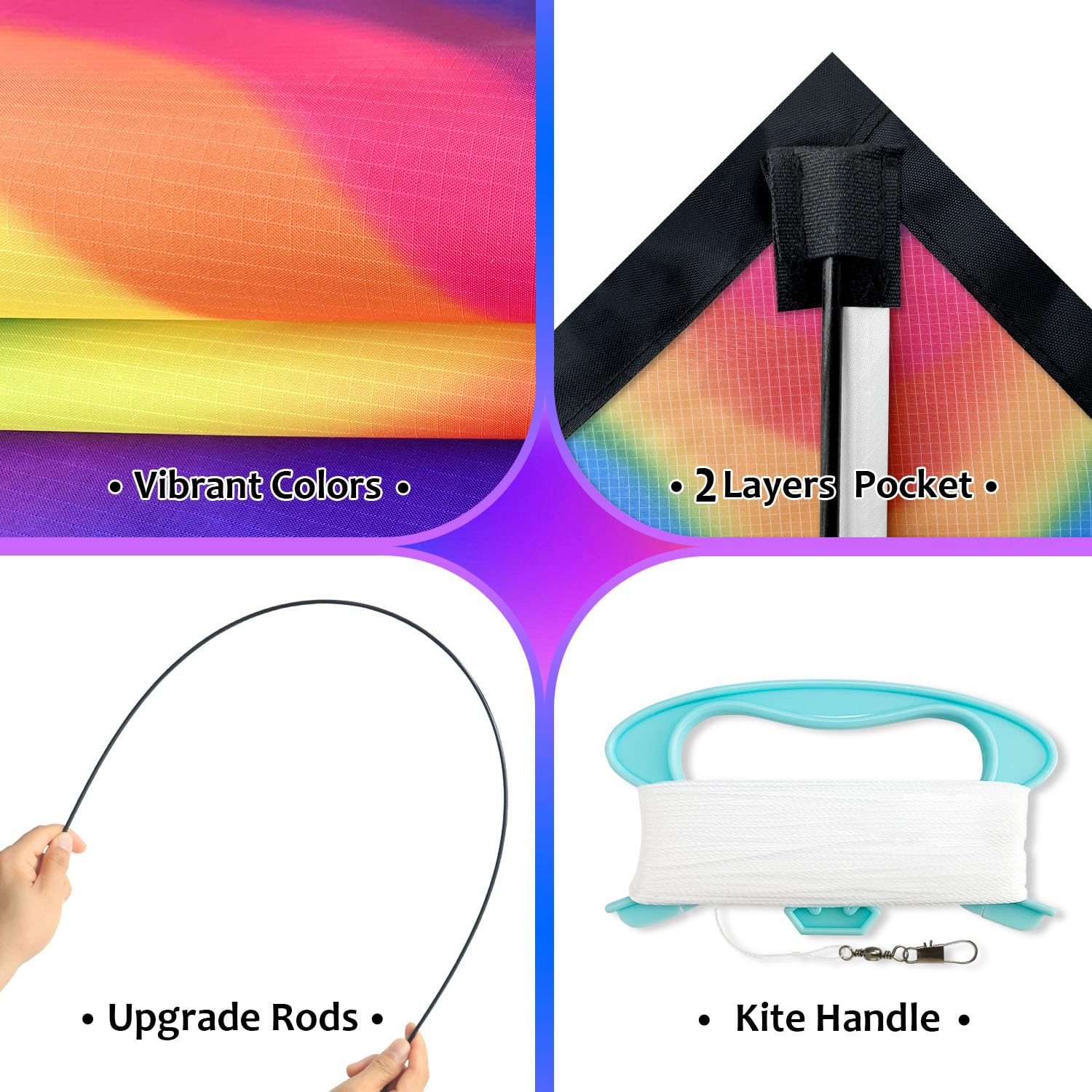 HONBO Delta Kite storage bag with line and accessories