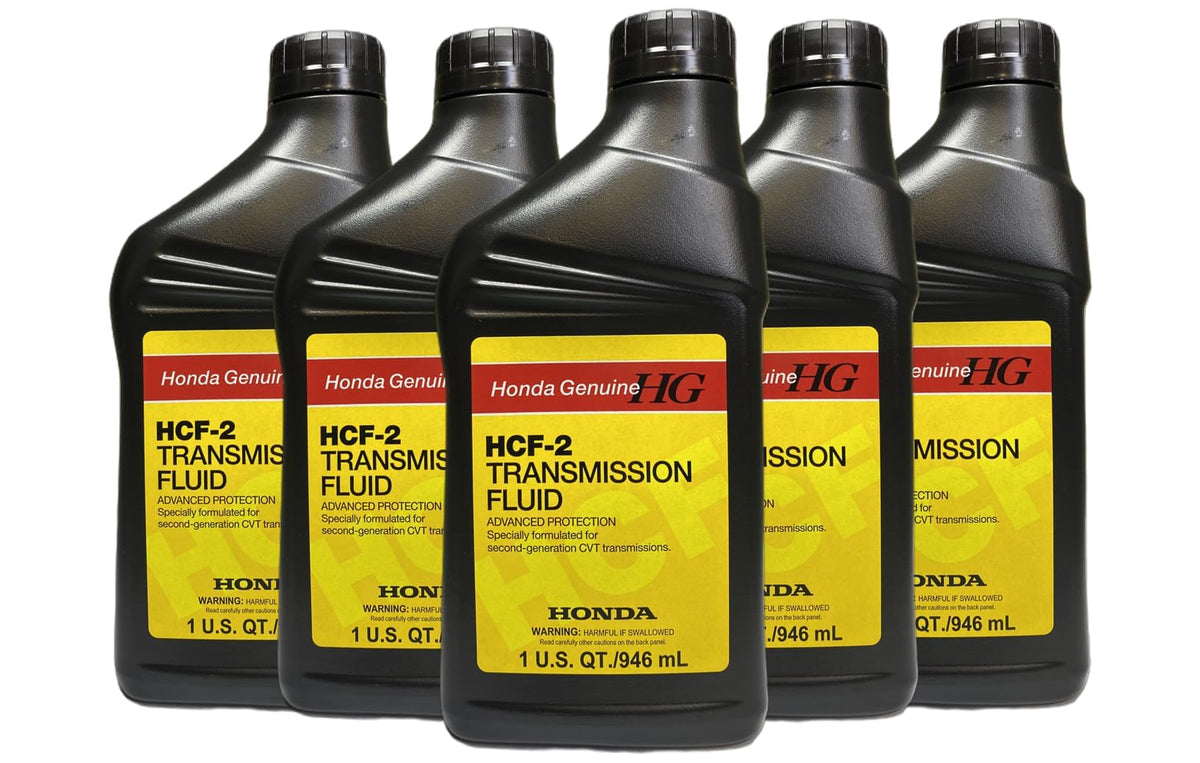 Honda HCF-2 CVT fluid bottle pour for smoother CVT operation.