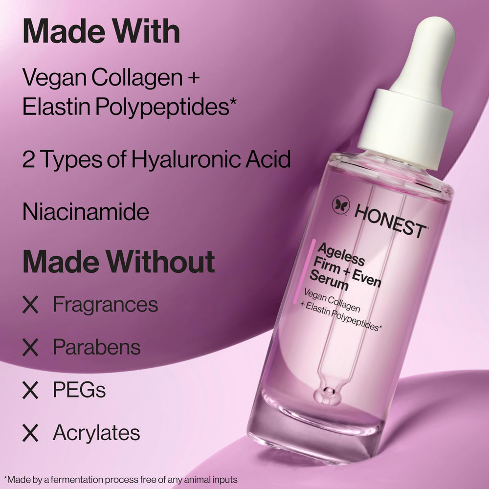 Honest Beauty Ageless Serum applied to clean skin during routine
