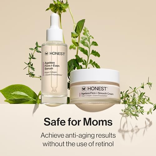 Honest Beauty Ageless Serum ingredients close-up with hyaluronic acids