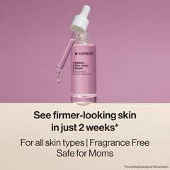 Honest Beauty Ageless Serum pump close-up shows easy application