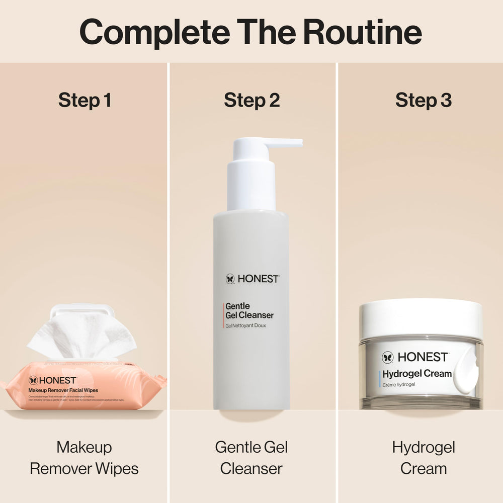 Honest Beauty fragrance-free wipes leave no residue after cleansing