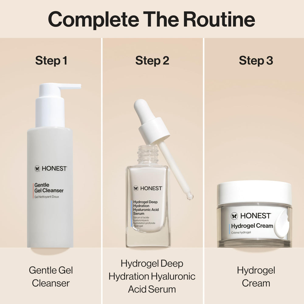Honest Beauty travel-size bottle displayed for convenient daily routine.