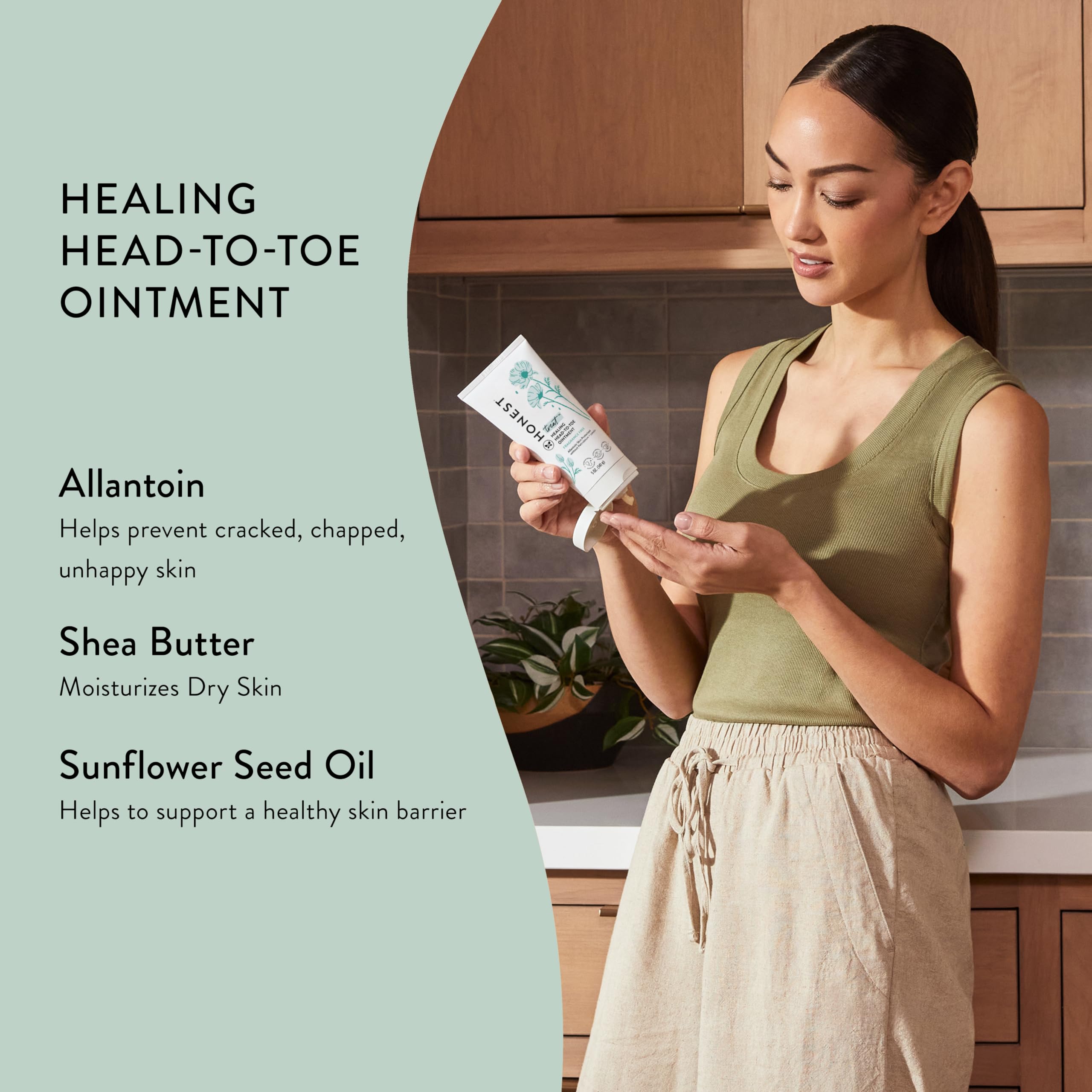The Honest Company Healing Ointment safe for babies on delicate skin