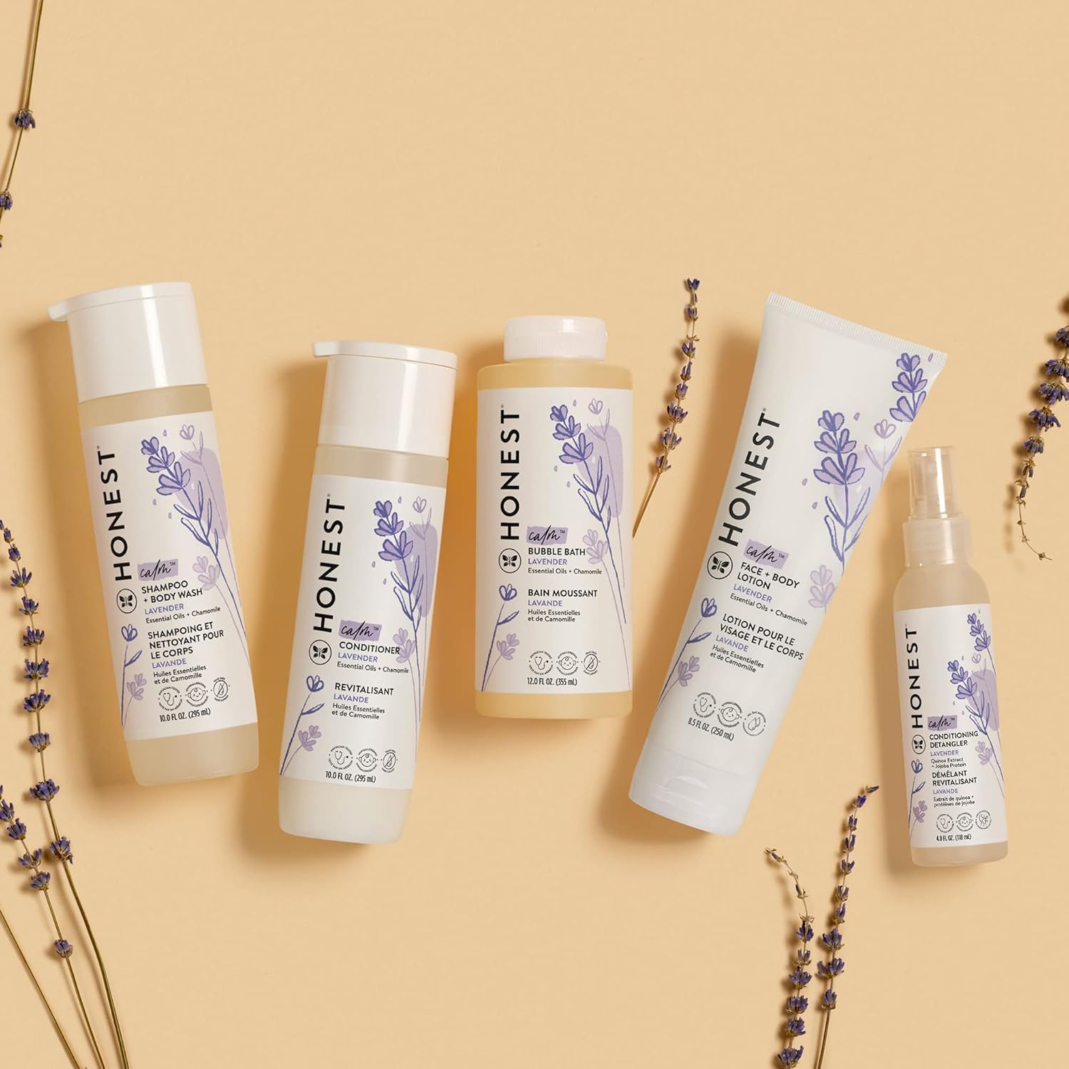 The Honest Company made-in-USA seal highlights local manufacturing quality.
