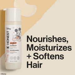 The Honest conditioner leaves hair silky and soft after use