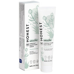 The Honest Company diaper rash cream 2.5oz glides smoothly for gentle protection.